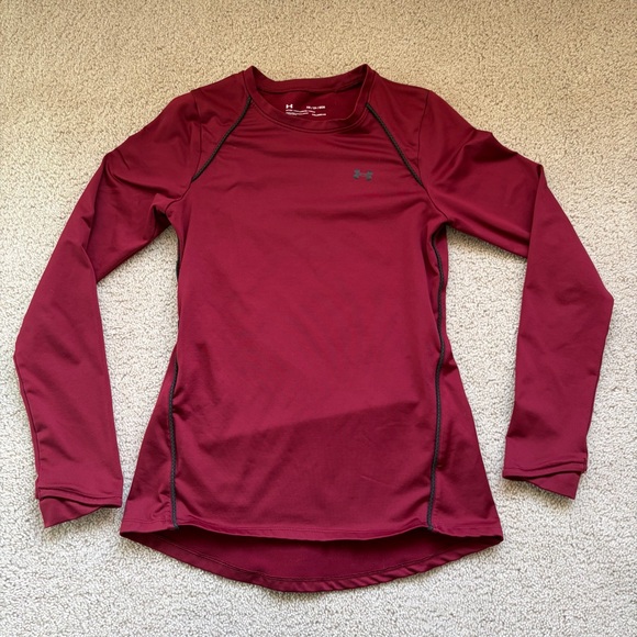 Under Armour Tops - Under Armour Cold Gear Fitted Long Sleeve Shirt Womens XS Maroon